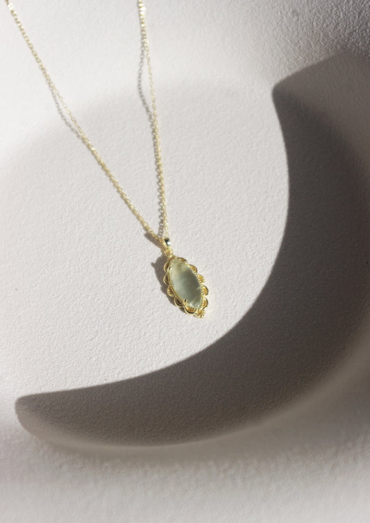 Natural Prehnite Necklace