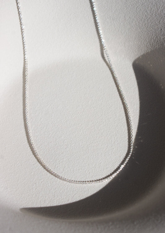 Super Shiny White Silver Necklace