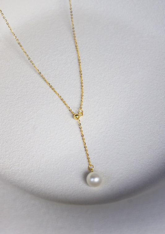 Pearl Pull-out Y-shaped Necklace